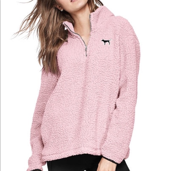 PINK Victoria's Secret Sweaters - 🌈VS pink sherpa sweater